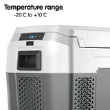 Kolner 20L Portable Camping Fridge Cooler Freezer Refrigerator Grey