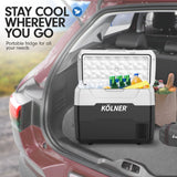 Kolner 40L Portable Fridge Cooler Freezer Camping Refrigerator Black - Extra Image