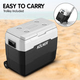 Kolner 50L Portable Fridge Cooler Freezer Refrigerator w/ Trolley