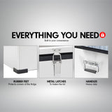 Kolner 80L Portable Fridge Cooler Freezer Camping - Front View