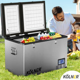 Kolner 80L Portable Fridge Cooler Freezer Camping - Low Angle