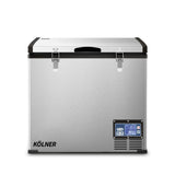 Kolner 95L Stainless Steel Portable Fridge Chest Camping Freezer - Side View