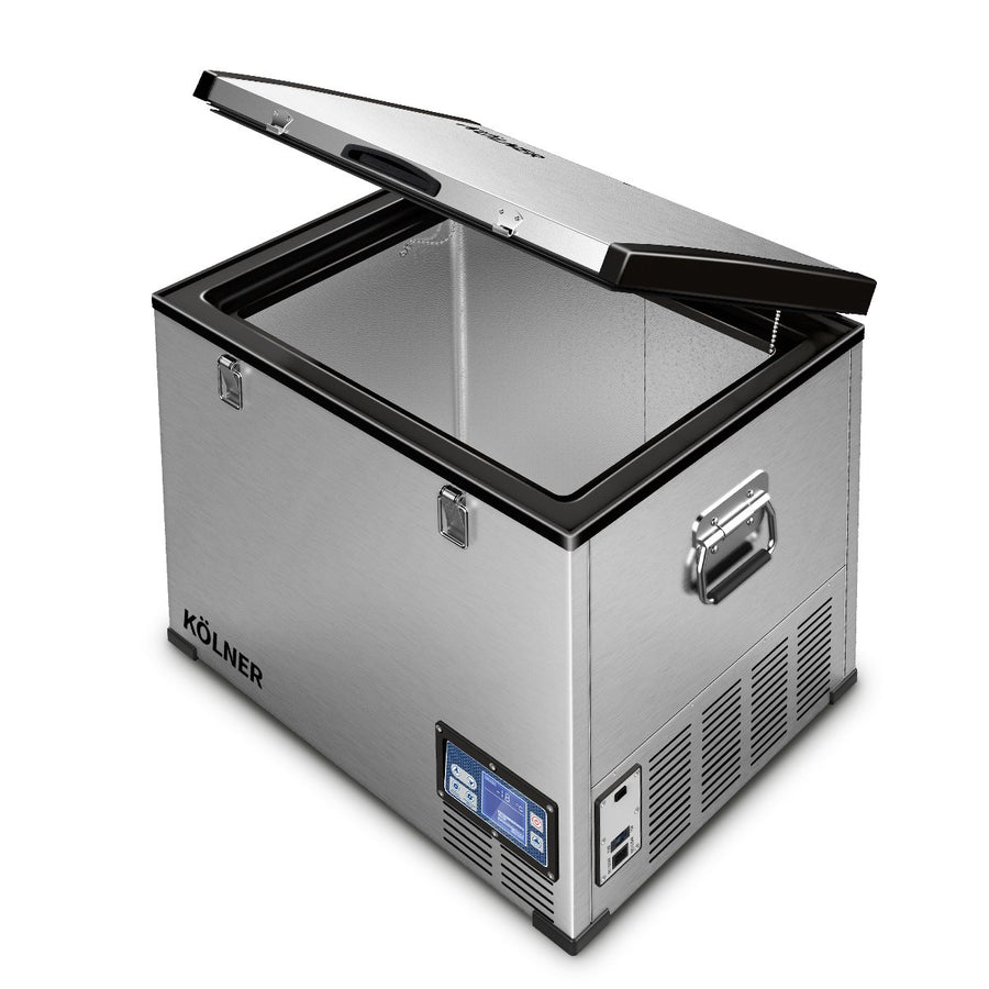 Kolner 95L Stainless Steel Portable Fridge Chest Camping Freezer