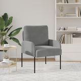 Sofas with Cushion 55cm Dark Grey Plywood - Side View