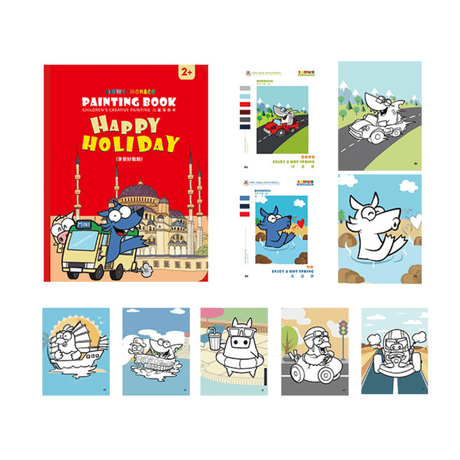 Flower Monaco Colouring Book Outdoor Activity-1954803152473690118