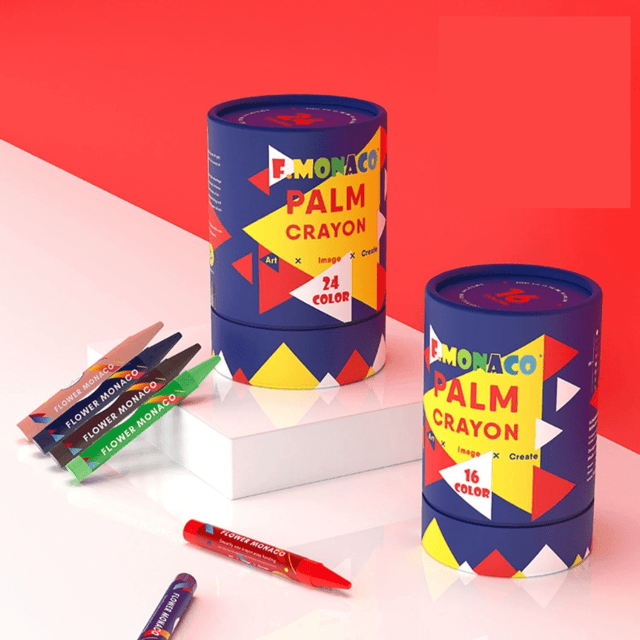Flower Monaco Palmy Crayons 24 Colour-2006733317390602243
