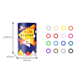Flower Monaco Palmy Crayons 16 Colours - Rear View