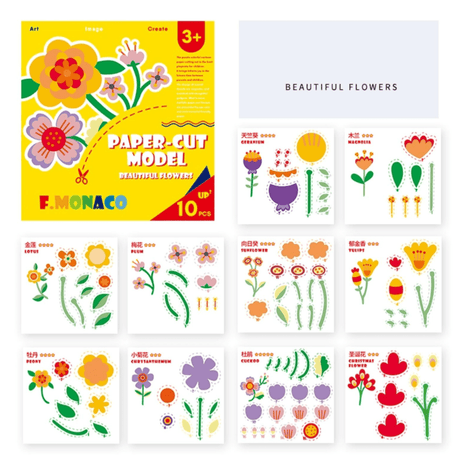Flower Monaco Paper Cut Pack of 3-1954803095749922818
