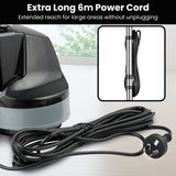 Hauskeeper GEN2 5 in 1 Electric Floor Polisher 6M Power Cable Timber Hard Waxer Buffer Cleaner