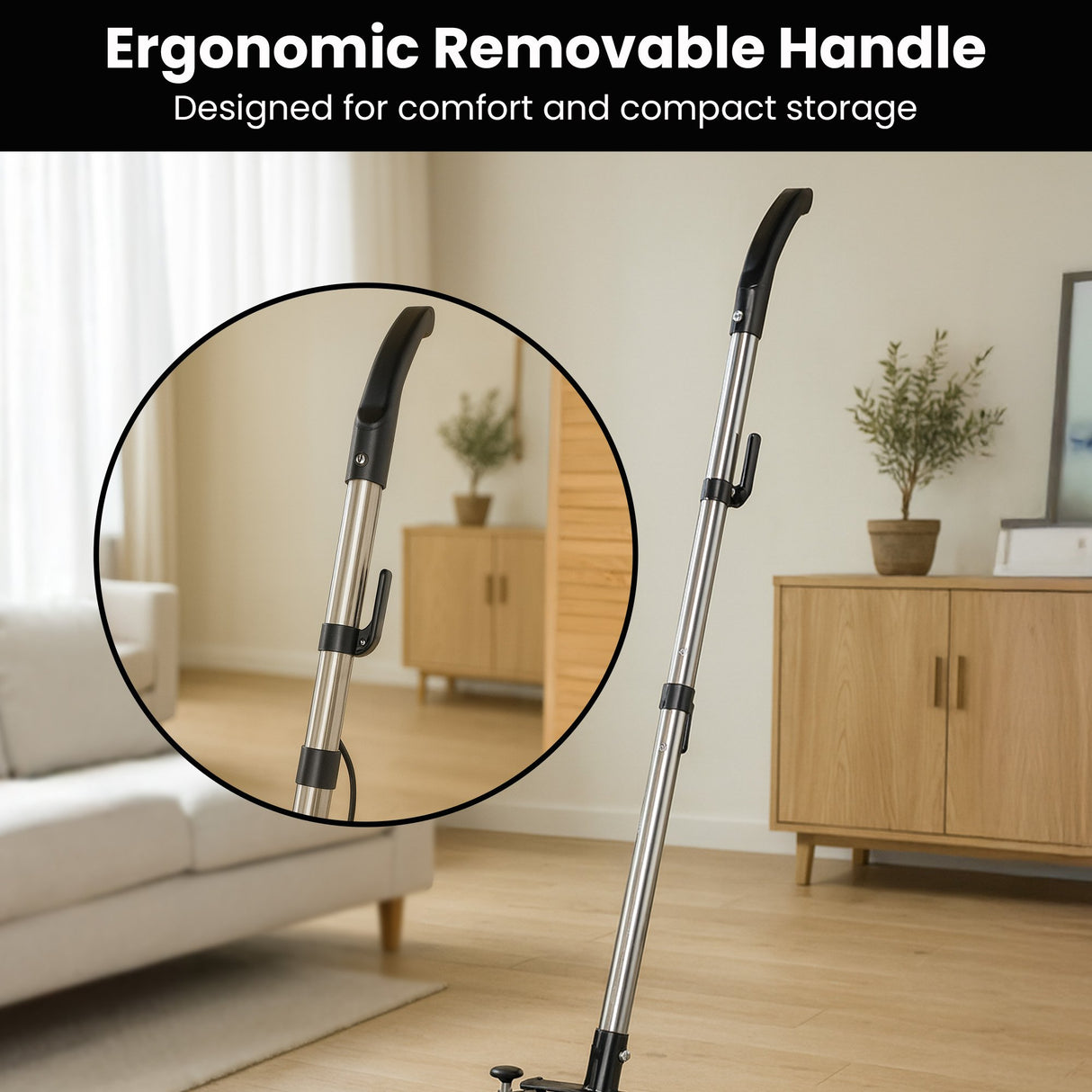 Hauskeeper GEN2 5 in 1 Electric Floor Polisher 6M Power Cable Timber Hard Waxer Buffer Cleaner