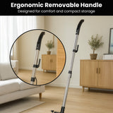 Hauskeeper GEN2 5 in 1 Electric Floor Polisher 6M Power Cable Timber Hard Waxer Buffer Cleaner - Low Angle