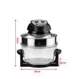 Spector Air Fryer Electric Fryers Oven Black - Front View