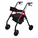 Orthonica Foldable Mobility Steel Rollator 136kg Max Capacity Red - Extra Image