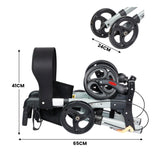 Orthonica Folding Rollator Walker - Side View