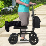 Orthonica Foldable Steel Mobility Knee Scooter Walker - Extra Image