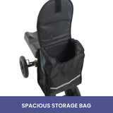 Orthonica Foldable Steel Mobility Knee Scooter Walker - Low Angle