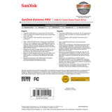 SanDisk 128GB Extreme PRO USB 3.2 Solid State Flash Drive (SDCZ880-128G) - Side View