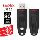 SanDisk Ultra CZ48 16G USB 3.0 Flash Drive (SDCZ48-016G) - Front View