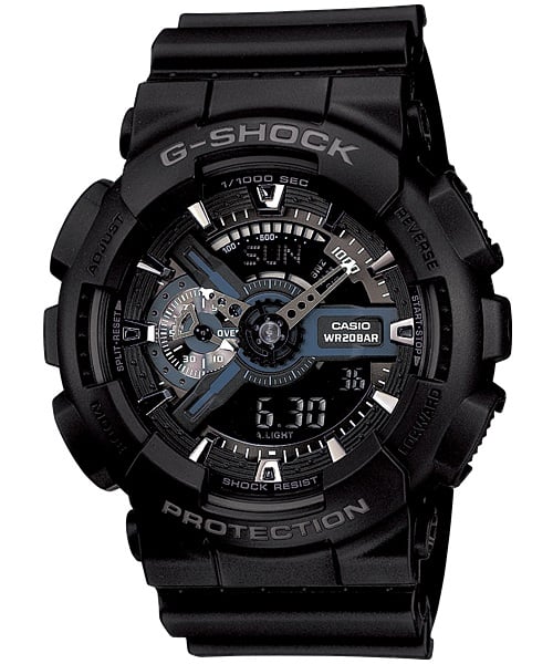 Casio G-Shock Analogue/Digital Mens Black Watch GA-110-1B GA-110-1BDR