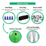 Wallaroo 3x3 PopUp Green Gazebo Marquee Outdoor Tent - Close-Up Angle