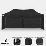 Gazebo Tent Marquee 3x6m PopUp Outdoor Wallaroo Black - Extra Image