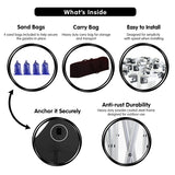 Gazebo Tent Marquee 3x6m PopUp Outdoor Wallaroo Black - Extra Image