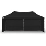 Gazebo Tent Marquee 3x6m PopUp Outdoor Wallaroo Black - Side View