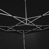 Gazebo Tent Marquee 3x6m PopUp Outdoor Wallaroo Black - 45-Degree Angle