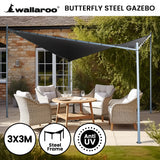 Wallaroo 3x3m Butterfly Steel Gazebo - Charcoal - Extra Image
