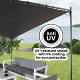 Wallaroo 3x3m Butterfly Steel Gazebo - Charcoal - Extra Image