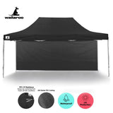 Gazebo Tent Marquee 3x4.5m PopUp Outdoor Wallaroo Black - Side View