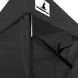 Gazebo Tent Marquee 3x4.5m PopUp Outdoor Wallaroo Black - 45-Degree Angle