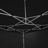 Gazebo Tent Marquee 3x4.5m PopUp Outdoor Wallaroo Black - Close-Up Angle