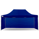 Gazebo Tent Marquee 3x4.5m PopUp Outdoor Wallaroo Blue - Top-Down View