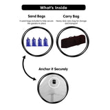 Gazebo Tent Marquee 3x4.5m PopUp Outdoor Wallaroo White - Low Angle