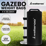 Wallaroo Gazebo Weight Bag Pods 4pcs in Black - Front View