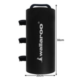 Wallaroo Gazebo Weight Bag Pods 4pcs in Black - Top-Down View