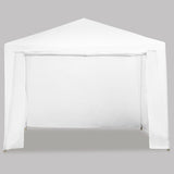 3x3m Wallaroo Outdoor Party Wedding Event Gazebo Tent - White - Front View