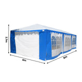 4x8 Outdoor Event Wedding Marquee Tent Blue - 45-Degree Angle