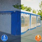 4x8 Outdoor Event Wedding Marquee Tent Blue - Rear View