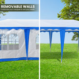 4x8 Outdoor Event Wedding Marquee Tent Blue - Close-Up Angle