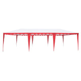 4x8 Outdoor Event Wedding Marquee Tent Red - Side View