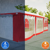 4x8 Outdoor Event Wedding Marquee Tent Red - Rear View