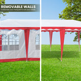 4x8 Outdoor Event Wedding Marquee Tent Red - Close-Up Angle