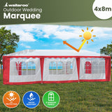 4x8 Outdoor Event Wedding Marquee Tent Red - Extra Image