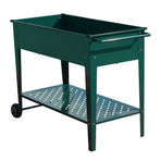 Wallaroo Garden Bed Cart Raised 108.5 x 50.5 x 80cm Steel - Green