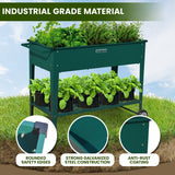 Wallaroo Garden Bed Cart Raised 108.5 x 50.5 x 80cm Steel - Green