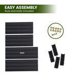 Wallaroo Garden Bed 80 x 60 x 30cm Galvanized Steel - Black - Extra Image