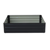 Wallaroo Garden Bed 120 x 90 x 30cm Galvanized Steel - Black - Extra Image