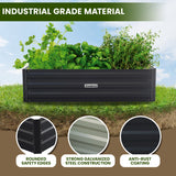 Wallaroo Garden Bed 120 x 90 x 30cm Galvanized Steel - Black - Extra Image
